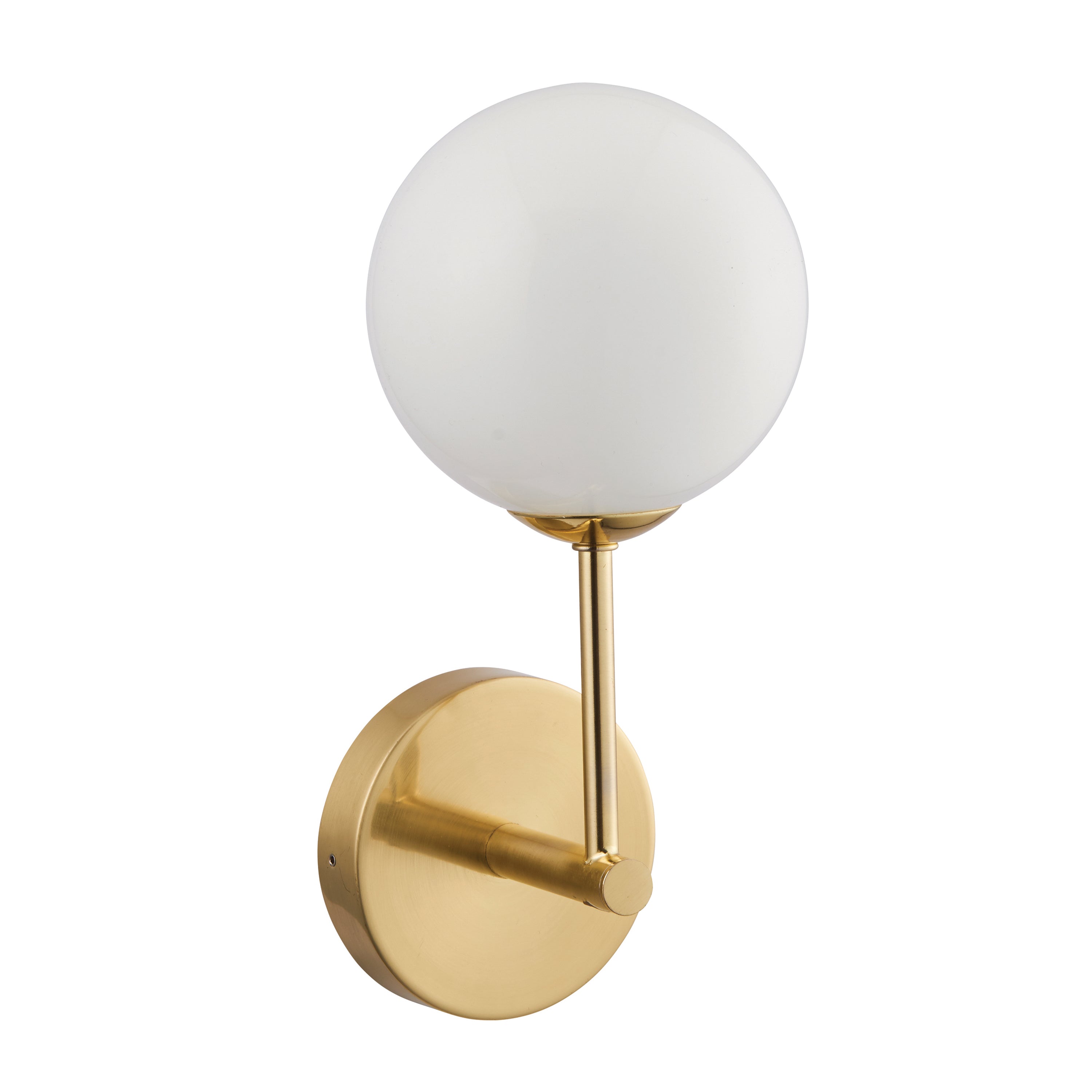 Alser Brushed Gold Orb Wall Light